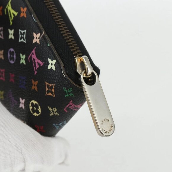 LOUIS VUITTON Monogram Multicolor Zippy Wallet Wallet Black M60243 Auth bs31331 - Picture 9 of 16